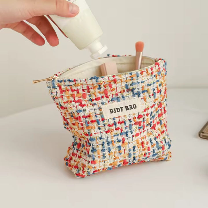 Trousse de Toilette Femme Colorée - Handmade, taille S : ocean sunset