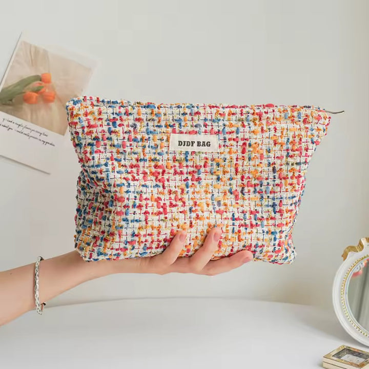 Trousse de Toilette Femme Colorée - Handmade, taille M : ocean sunset
