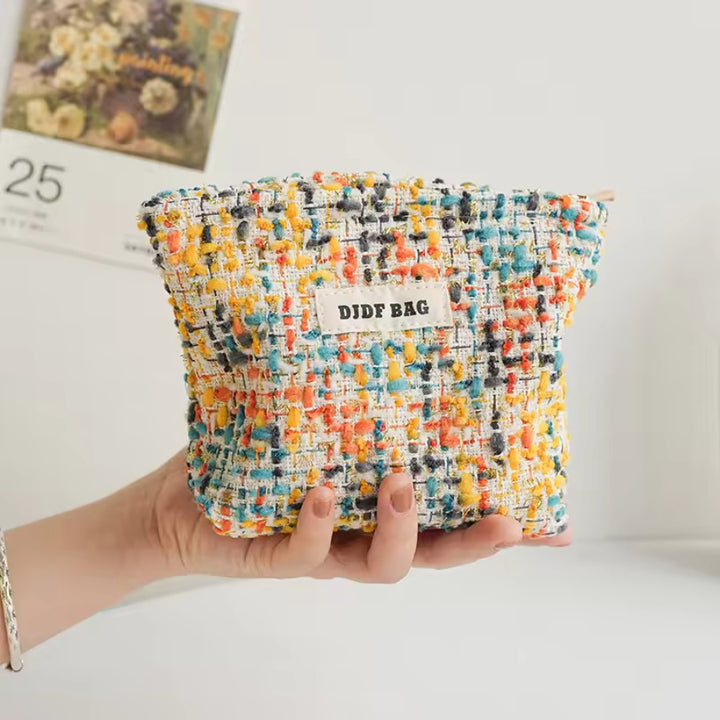 Trousse de Toilette Femme Colorée - Handmade, Sunny fall taille S