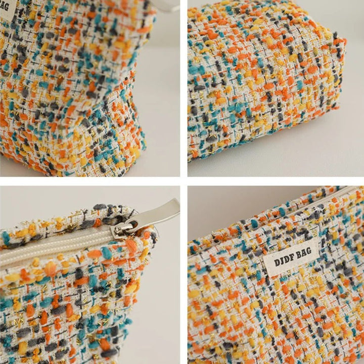 Trousse de Toilette Femme Colorée - Handmade, détails en zoom