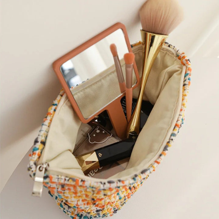 Trousse de Toilette Femme Colorée - Handmade, vue d'intérieur de la taille S