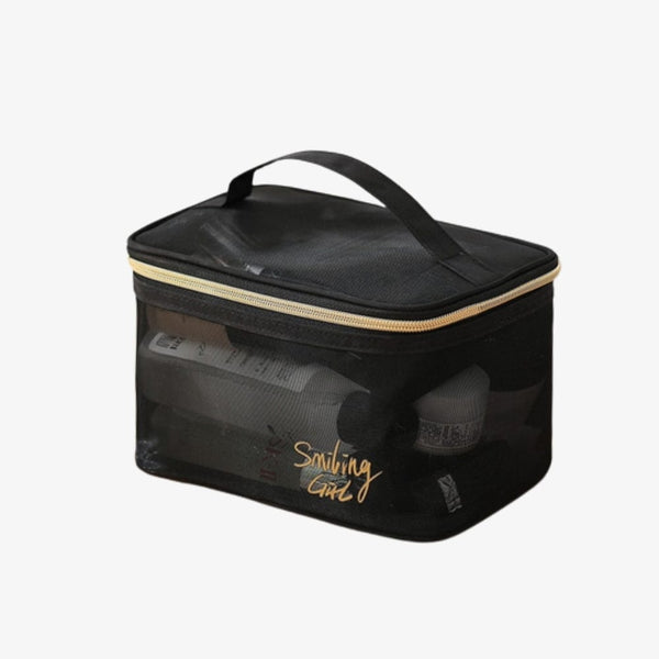 Trousse de toilette Femme Transparente Noir