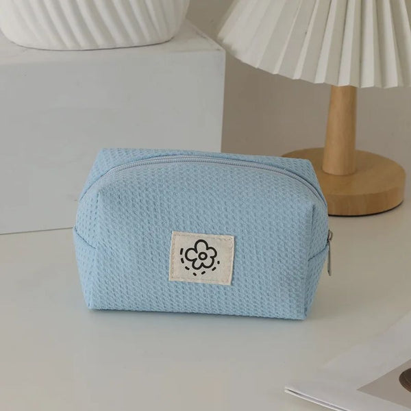 Trousse de toilette Gaze de Coton Femme Bleu