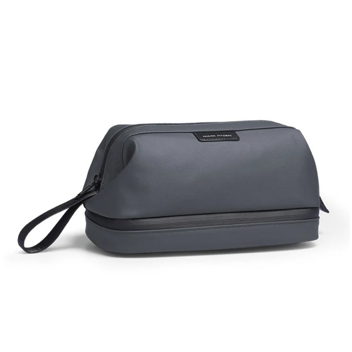 Trousse de Toilette Homme Double Compartiment coloris gris foncé