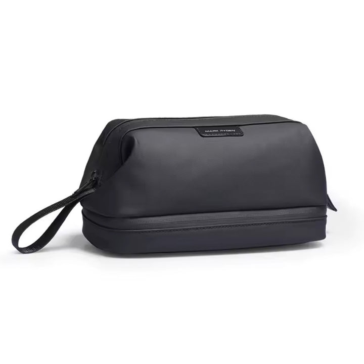 Trousse de Toilette Homme Double Compartiment, coloris noir