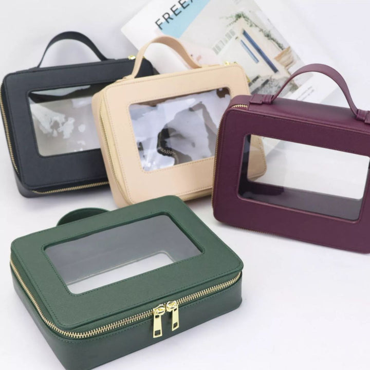 Trousse de toilette - Maquillage Pochette Zippée Transparente vert / 21X6X16CM