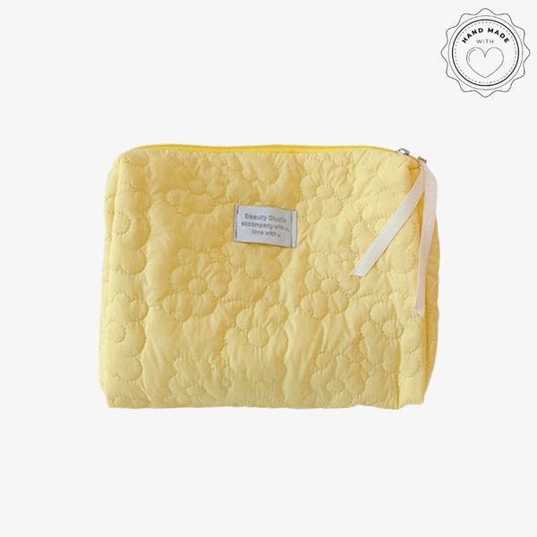 Trousse de toilette Matelassée Jaune