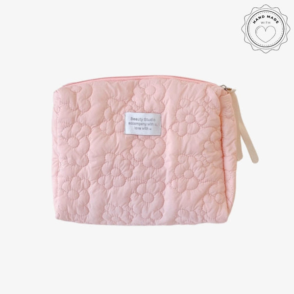 Trousse de toilette Matelassée Rose