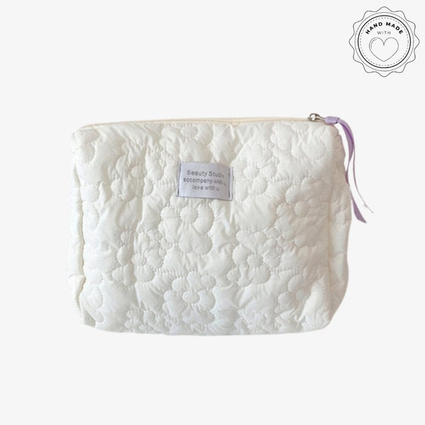 Trousse de toilette Matelassée Blanc