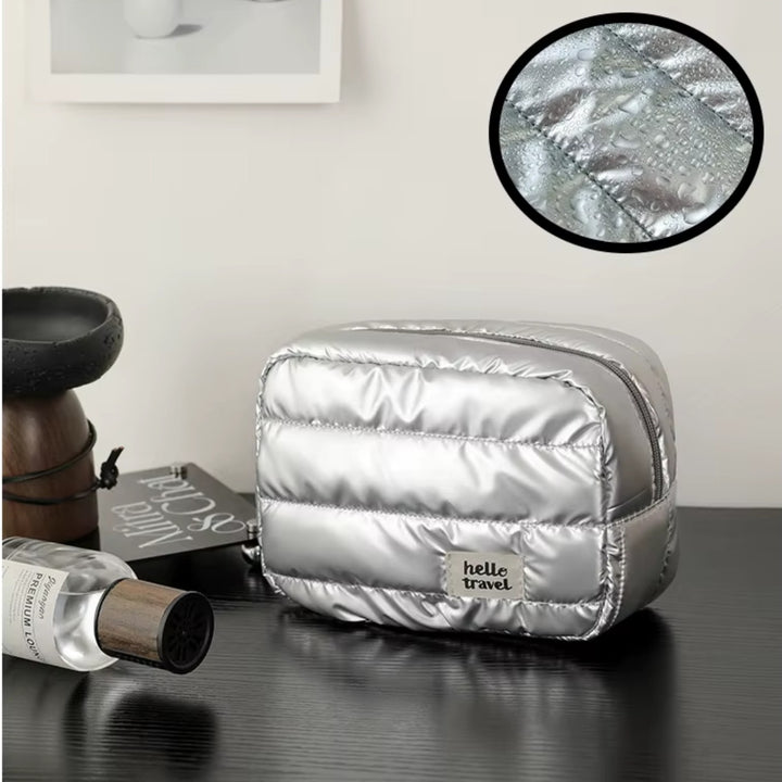 Trousse de toilette Matelassée Femme - Puffer, matière imperméable