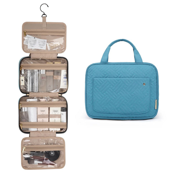 Trousse de toilette Pliable à Suspendre Turquoise foncé / S