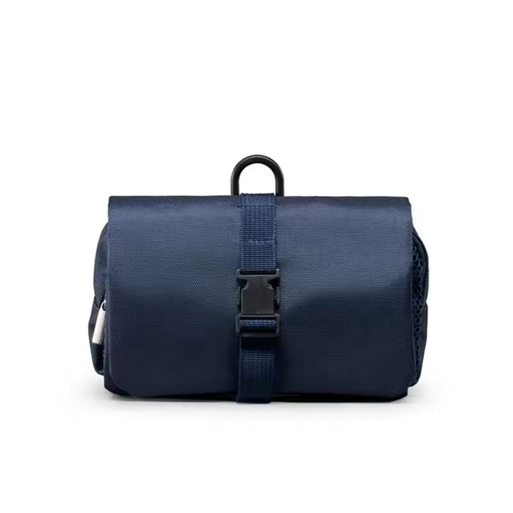 Trousse de toilette Pliable et Amovible, bleu marine
