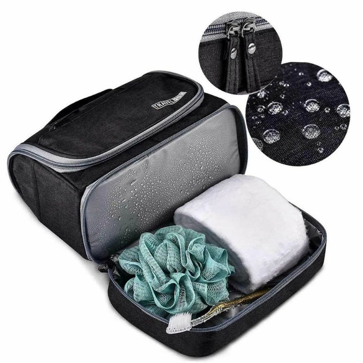 Trousse de toilette Suspendue Homme, avec compartiment imperméable étanche