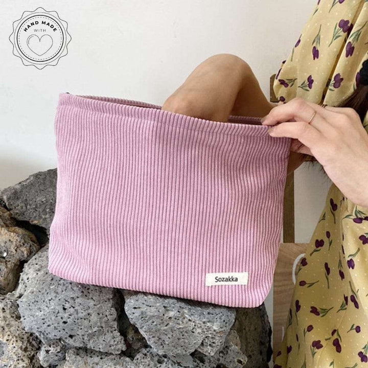 Trousse de toilette Velours Rose