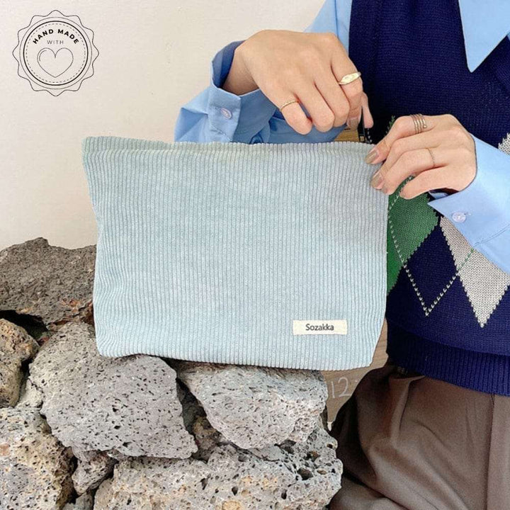 Trousse de toilette Velours Bleu