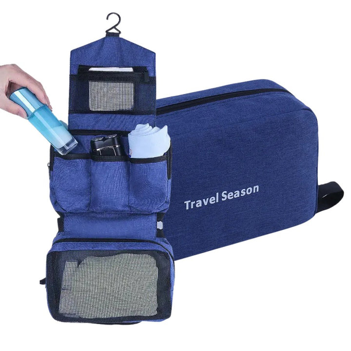 Trousse de toilette de Voyage à Suspendre, bleu