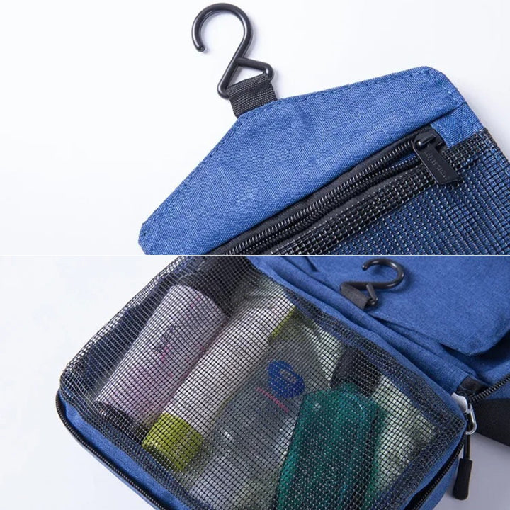 Trousse de toilette de Voyage à Suspendre, avec crochet et poches en filet