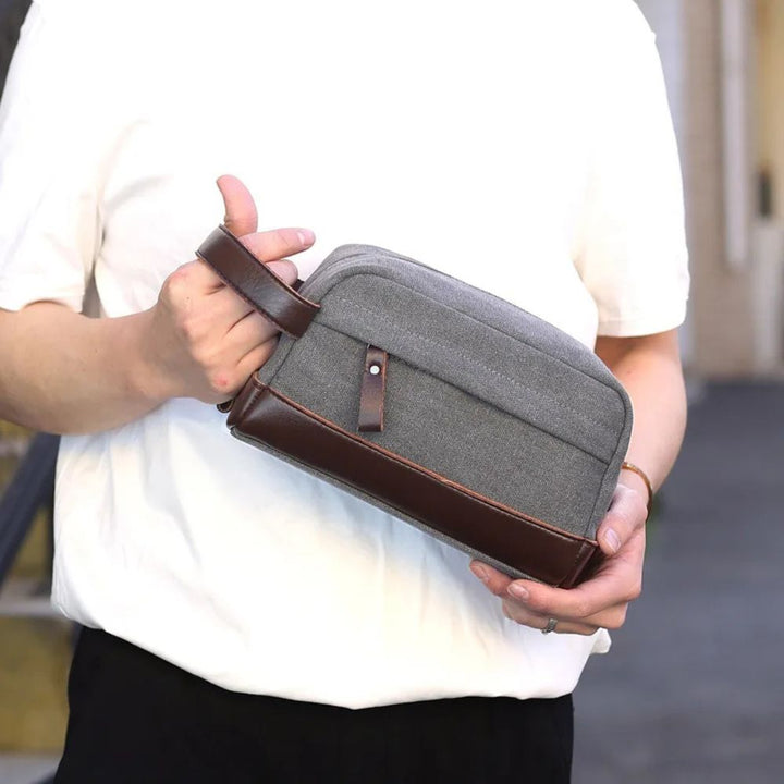 Trousse en Simili Cuir et Tissu