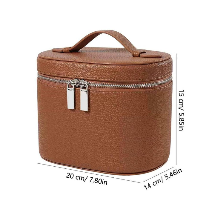 dimensions du vanity case avec compartiments pour femme : 20 x 14 x 15 cm