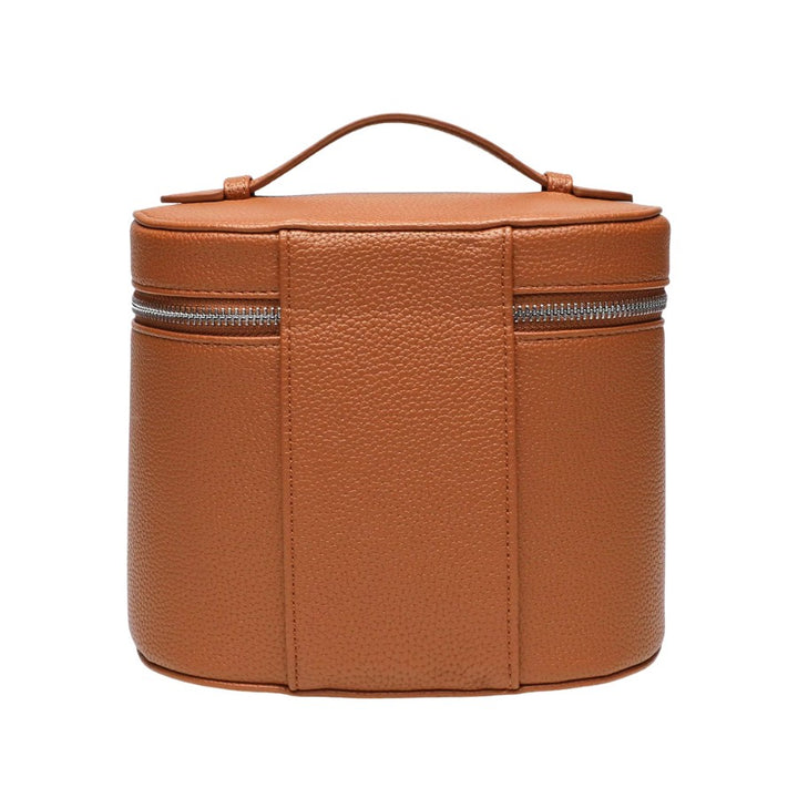 vue arrière d’un vanity case avec compartiments pratique pour les cosmétiques en voyage