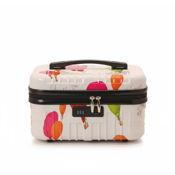 Vanity Case Rigide - Imprimés Montgolfières, Fermeture à Code