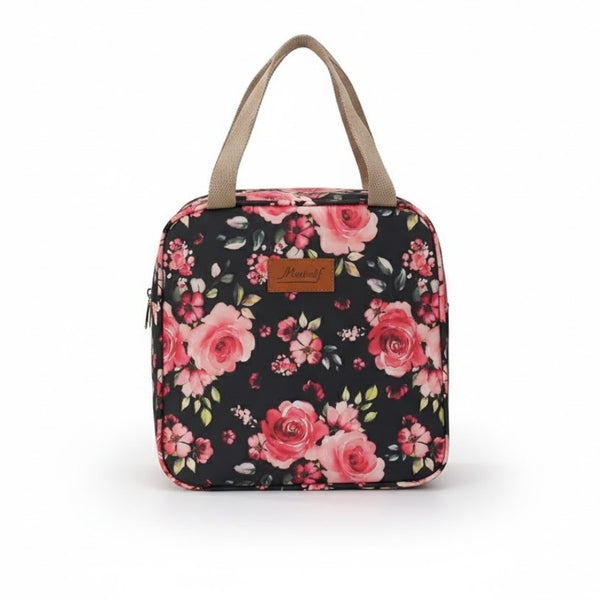 Vanity Glamour - Motif Floral Rose Romantique & Intemporel