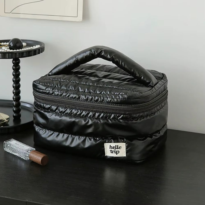Vanity matelassé - Puffer, noir