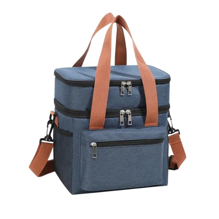 Vanity Souple avec Compartiment, bleu